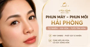 Phun xăm lông mày - phun môi phong thủy Nam Nữ Hải tại Thẩm Mỹ Mộc Linh Hải Phòng - hình 1