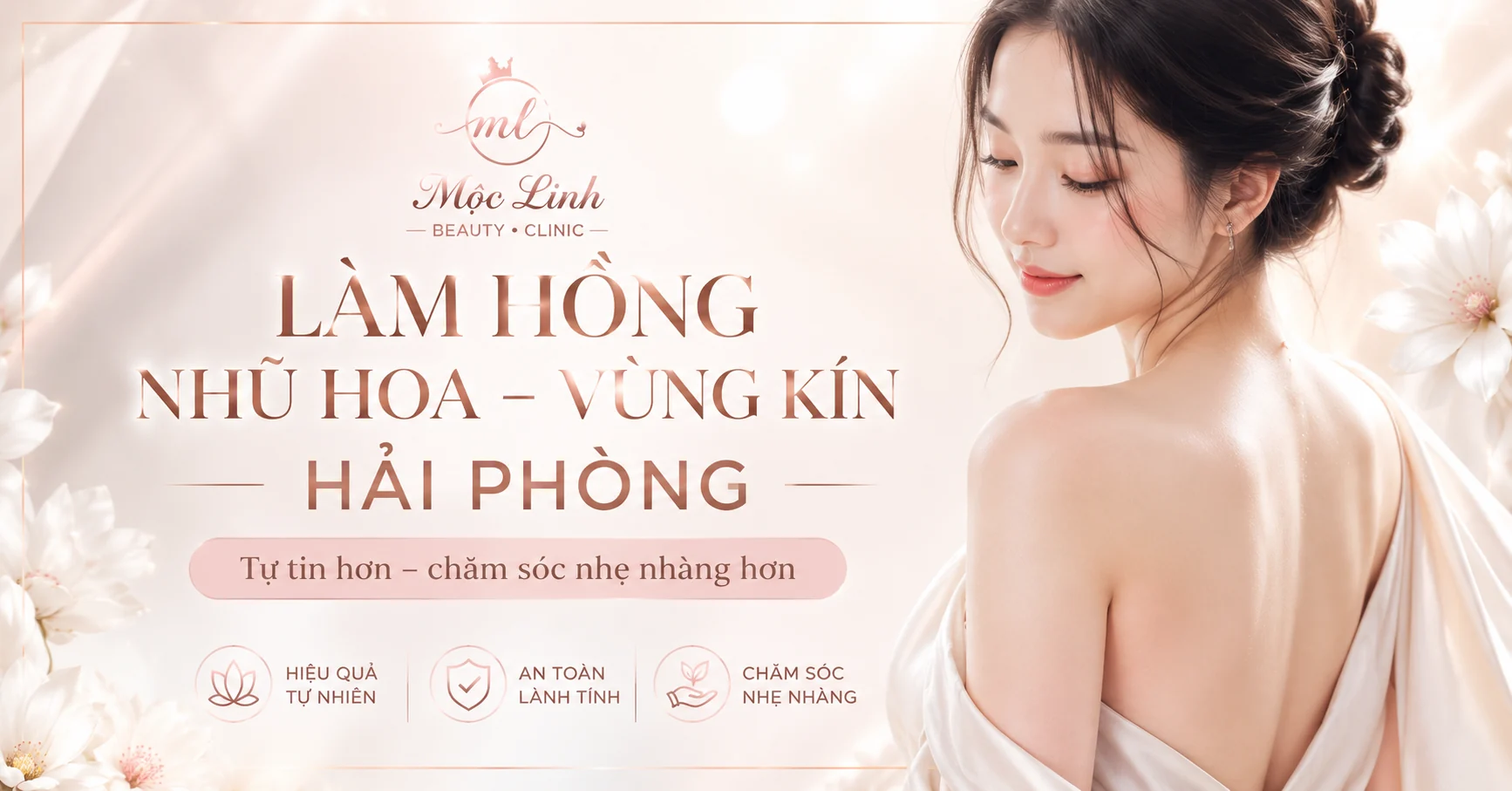Làm hồng vùng kín bằng công nghệ laser tại Thẩm Mỹ Mộc Linh Hải Phòng