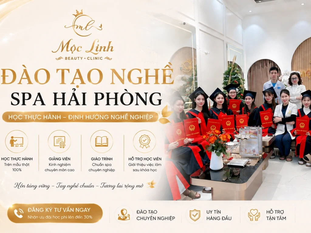 Đào Tạo Nghề Làm Đẹp Uy Tín Tại Hải Phòng tại Thẩm Mỹ Mộc Linh - hình 3