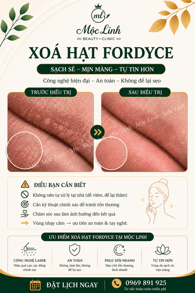 Xoá hạt Fordyce Hải Phòng tại Thẩm Mỹ Mộc Linh - hình 4