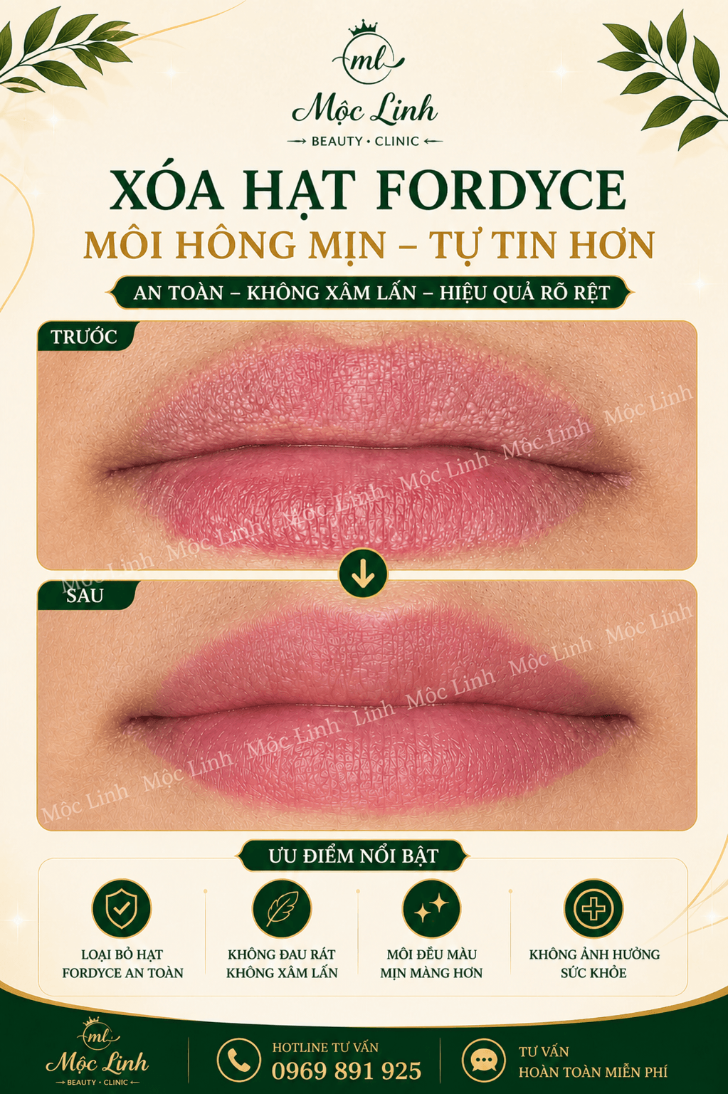 Xoá hạt Fordyce Hải Phòng tại Thẩm Mỹ Mộc Linh - hình 5