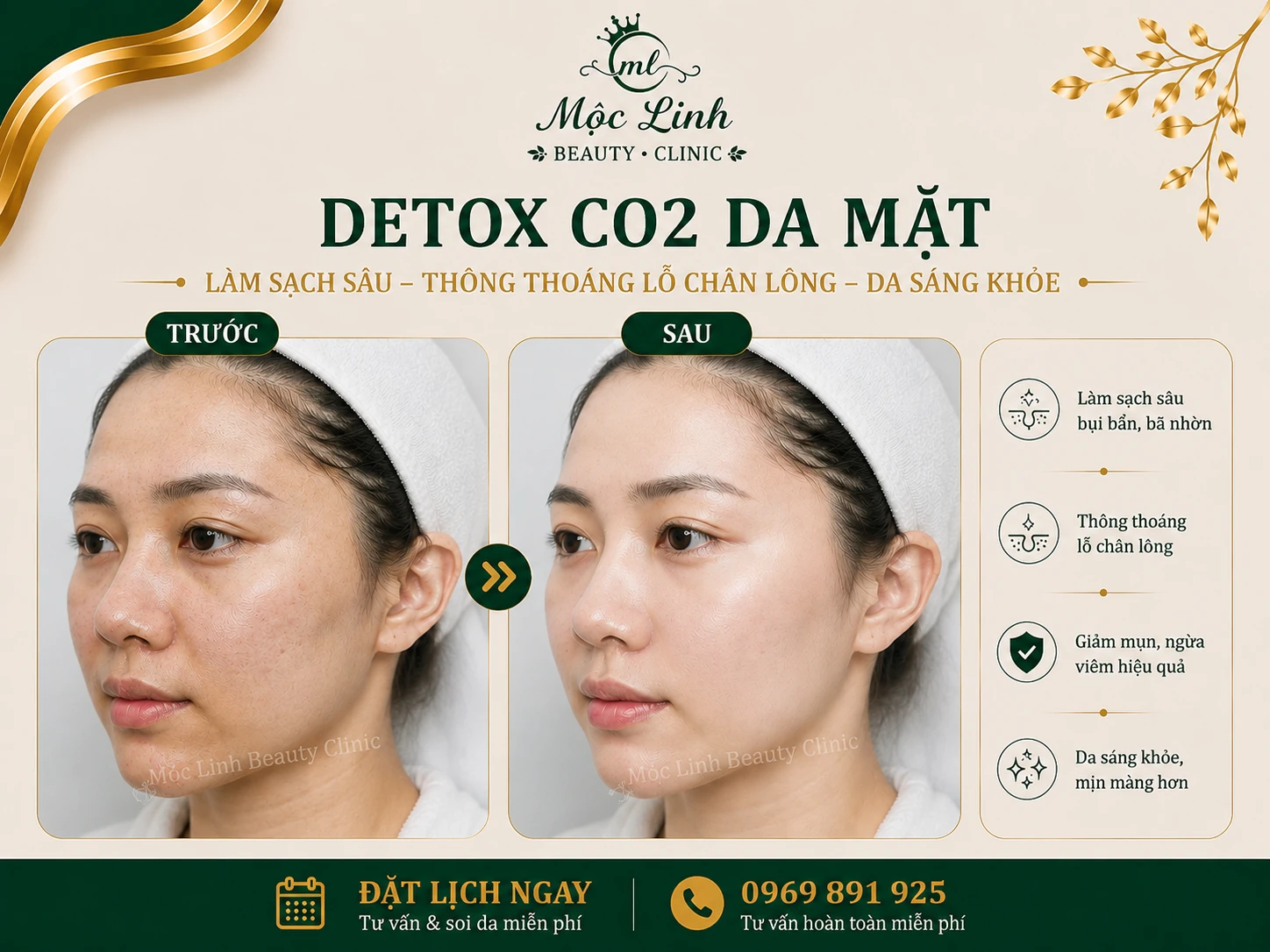 Hình ảnh thực tế dịch vụ detox da co2 tại Hải Phòng