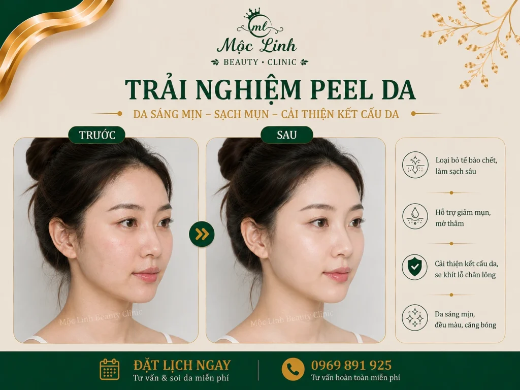 Peel Da Hải Phòng – Làn Da Cần Được Làm Mới Và Chăm tại Thẩm Mỹ Mộc Linh - hình 10