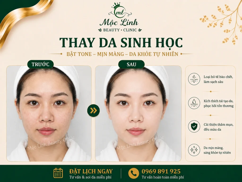 Thay Da Sinh Học Hải Phòng – Khi Làn Da Cần Một Chu Kỳ tại Thẩm Mỹ Mộc Linh - hình 5