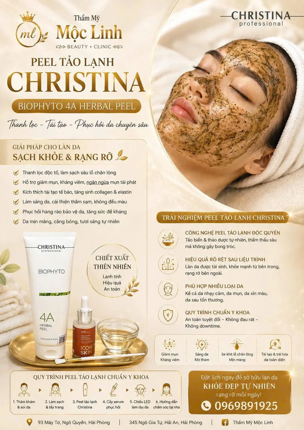 Chăm sóc da chuyên sâu tại Thẩm Mỹ Mộc Linh Hải Phòng - hình 2